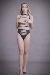 Shots Toys - Le Désir - SHA009 - Helike Open Cup Bra & Panty Set - Black - OS - Stag Shop