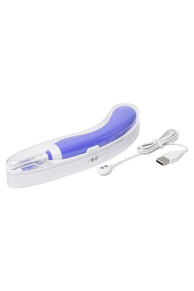 Lovense - Hyphy Bluetooth Dual-End High Frequency Silicone Vibrator - Purple - Stag Shop