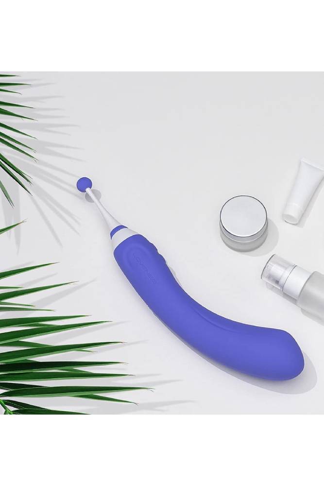 Lovense - Hyphy Bluetooth Dual-End High Frequency Silicone Vibrator - Purple - Stag Shop