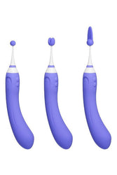 Lovense - Hyphy Bluetooth Dual-End High Frequency Silicone Vibrator - Purple - Stag Shop