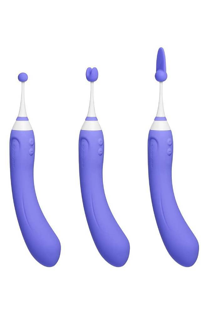 Lovense Hyphy Bluetooth Dual End High Frequency Silicone Vibrator Purple