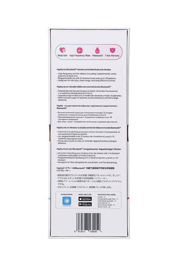 Lovense - Hyphy Bluetooth Dual-End High Frequency Silicone Vibrator - Purple - Stag Shop