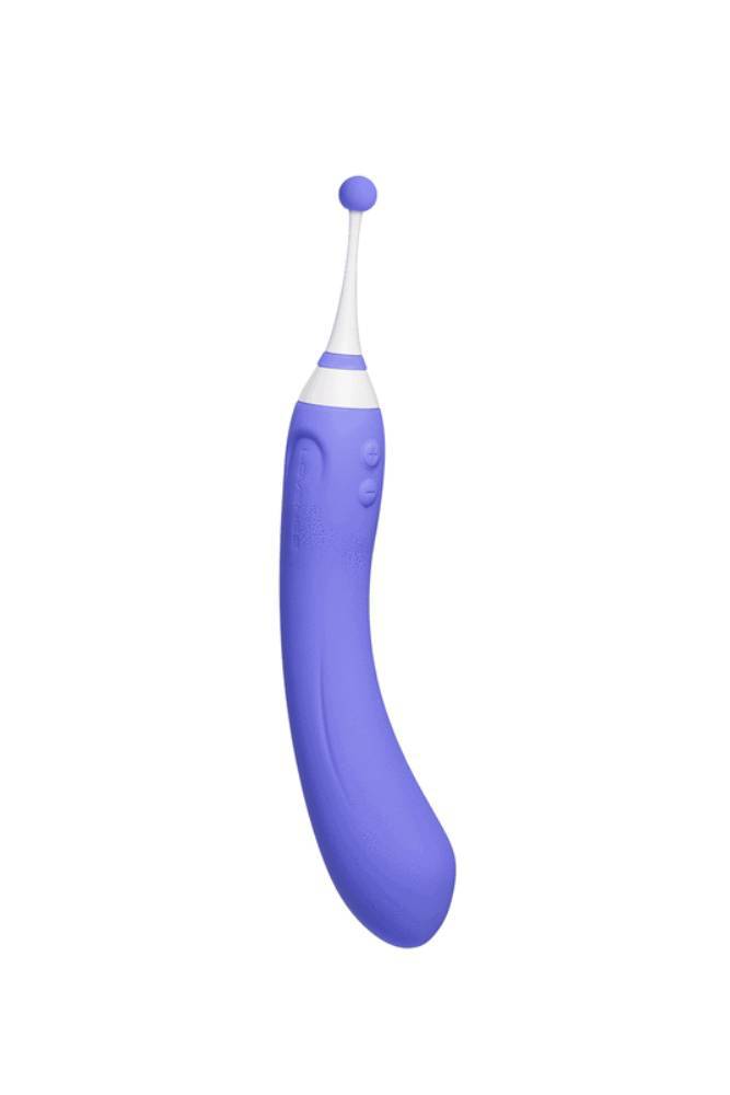 Lovense - Hyphy Bluetooth Dual-End High Frequency Silicone Vibrator - Purple - Stag Shop