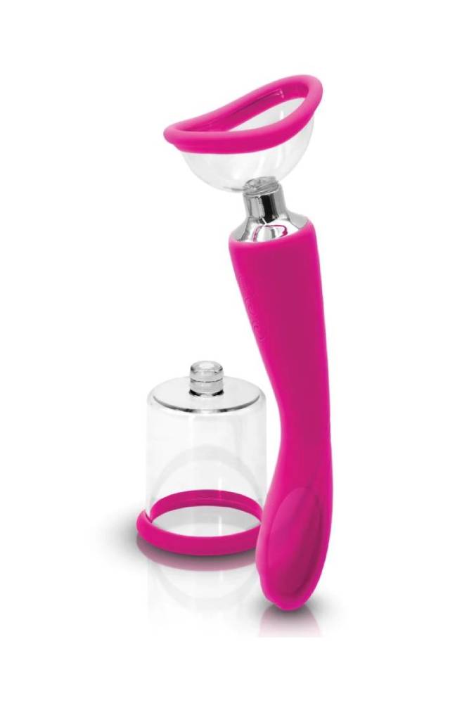 NS Novelties - INYA - Pump N Vibe Double-Ended Vibrator - Pink - Stag Shop