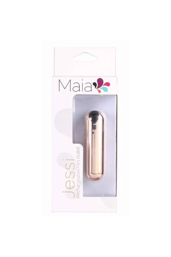 Maia Toys - Jessi Rechargeable Mini Bullet - Rose Gold - Stag Shop