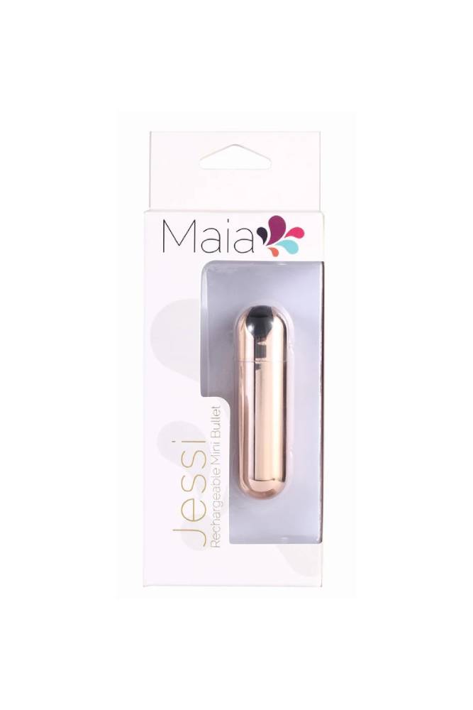 Maia Toys - Jessi Rechargeable Mini Bullet - Rose Gold - Stag Shop