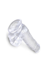 Pipedream - King Cock - Realistic Dildo with Balls - 8 inch - Clear - Stag Shop