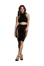 Shots Toys - Le Désir - SHA005 - Kala Crop Top & Skirt Set - Black - OS - Stag Shop