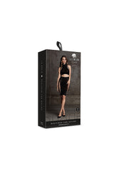 Shots Toys - Le Désir - SHA005 - Kala Crop Top & Skirt Set - Black - OS - Stag Shop