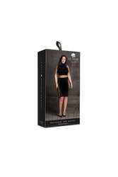 Shots Toys - Le Désir - SHA005 - Kala Crop Top & Skirt Set - Black - OS/XL - Stag Shop