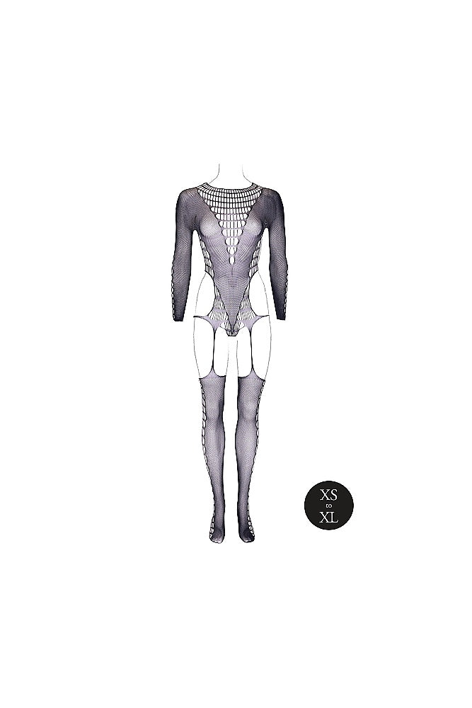 Shots Toys - Le Désir - SHA010 - Kalyke Bodystocking - Black - OS - Stag Shop