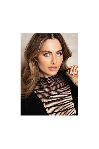 Shots Toys - Le Désir - SHA010 - Kalyke Bodystocking - Black - OS - Stag Shop