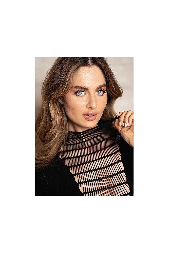 Shots Toys - Le Désir - SHA010 - Kalyke Bodystocking - Black - OS - Stag Shop