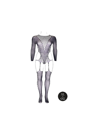 Shots Toys - Le Désir - SHA010 - Kalyke Bodystocking - Black - OS/XL - Stag Shop