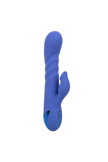 Cal Exotics - California Dreaming - L.A. Love Thrusting Rabbit Vibrator with Suction - Blue - Stag Shop