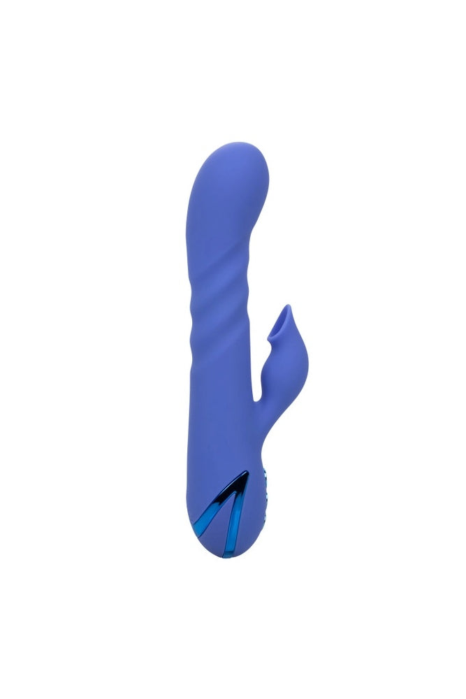 Cal Exotics - California Dreaming - L.A. Love Thrusting Rabbit Vibrator with Suction - Blue - Stag Shop