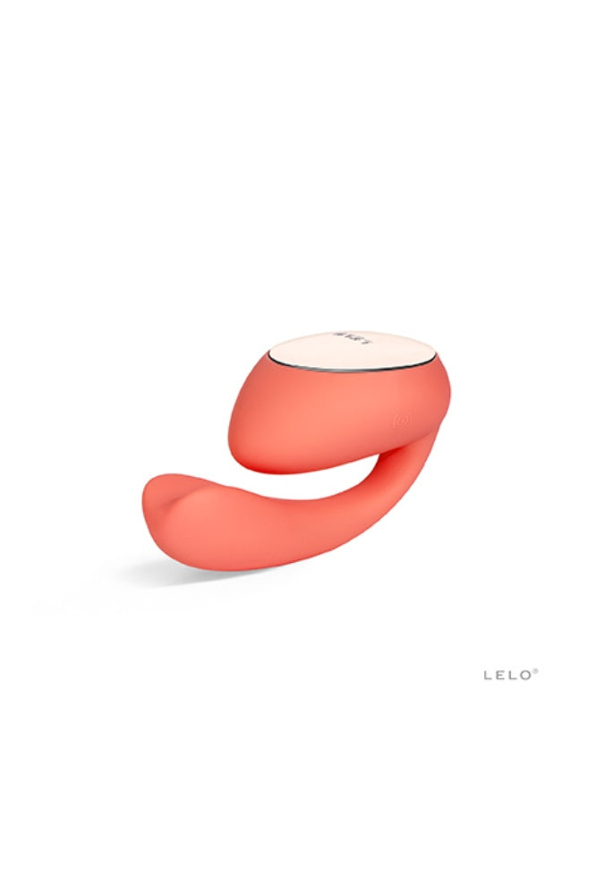 Lelo - Ida Wave App-Controlled Hands Free Dual Vibrator - Coral - Stag Shop