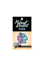 Wood Rocket - Live Laugh Cum Enamel Pin - Stag Shop