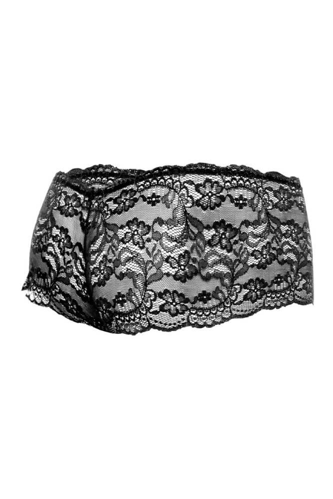 MaleBasics - Lace Boy Short - Black - Stag Shop
