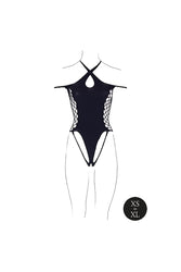 Shots Toys - Le Désir - SHA002 - Leda Teddy - Black - OS - Stag Shop