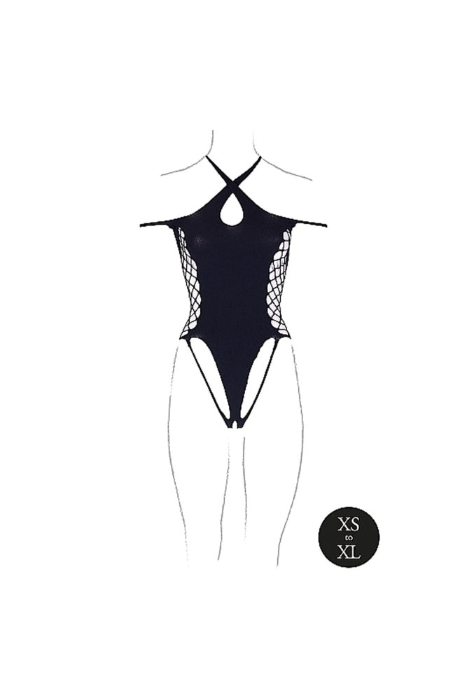 Shots Toys - Le Désir - SHA002 - Leda Teddy - Black - OS - Stag Shop