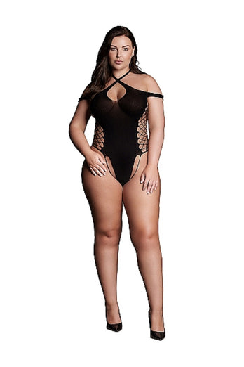 Shots Toys - Le Désir - SHA002 - Leda Teddy - Black - OS/XL - Stag Shop