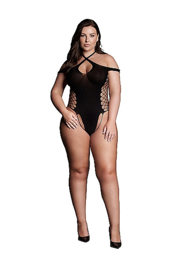 Shots Toys - Le Désir - SHA002 - Leda Teddy - Black - OS/XL - Stag Shop