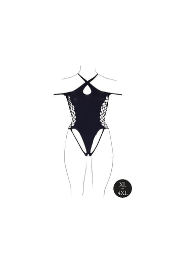 Shots Toys - Le Désir - SHA002 - Leda Teddy - Black - OS/XL - Stag Shop