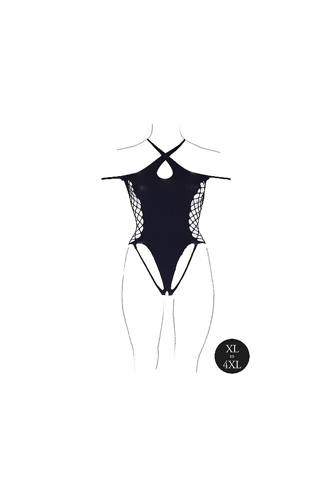 Shots Toys - Le Désir - SHA002 - Leda Teddy - Black - OS/XL - Stag Shop