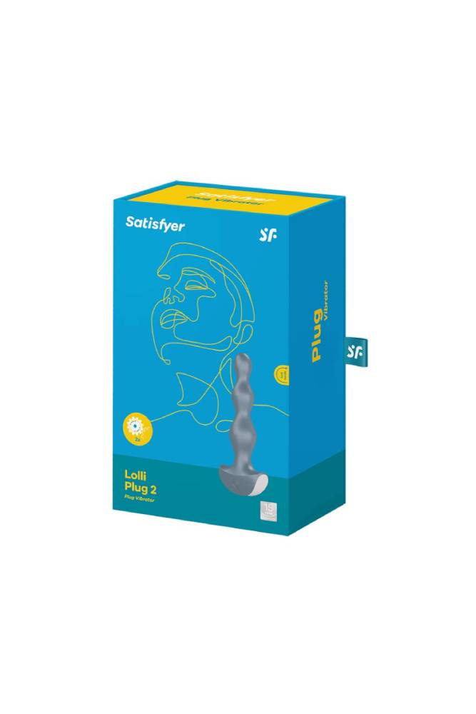 Satisfyer - Lolli 2 - Vibrating Anal Plug - Grey - Stag Shop