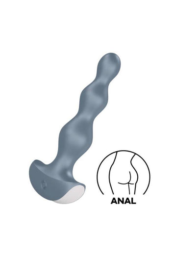 Satisfyer - Lolli 2 - Vibrating Anal Plug - Grey - Stag Shop