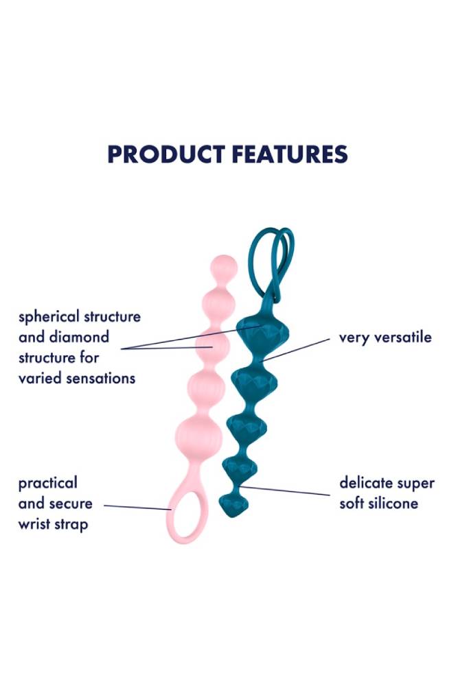 Satisfyer - Love Beads Anal Beads Set - Multi-Colour - Stag Shop