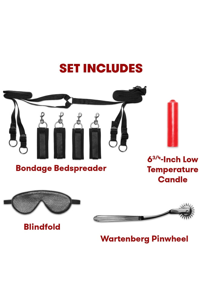 Electric Eel - Lux Fetish - Sensory Experience With Wartenberg Pinwheel 7PC Bedspreader Set - Stag Shop