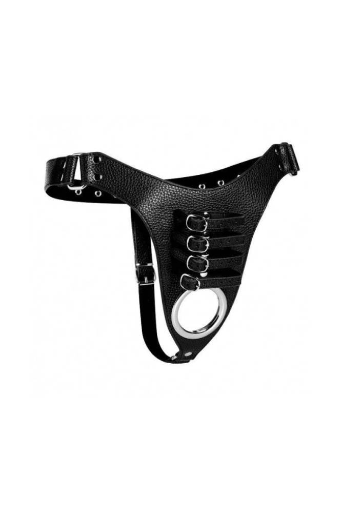 XR Brands - Strict - Male Chastity Harness - Black - Stag Shop