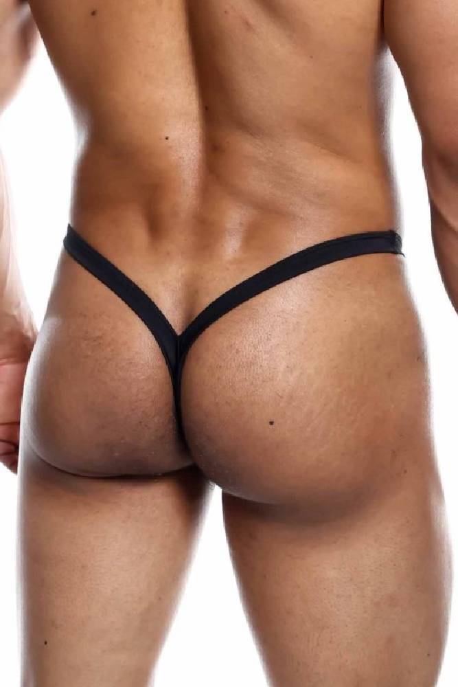 MaleBasics - Y Buns Thong - Black - Stag Shop