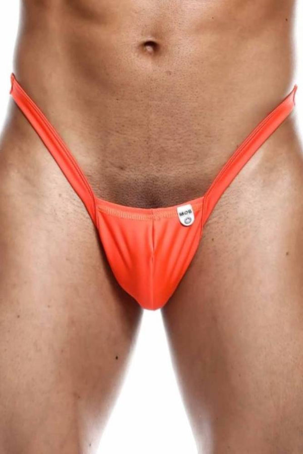 MaleBasics - Y Buns Thong - Orange - Stag Shop