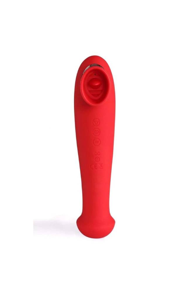 Maia Toys - Destiny Suction Tongue Wand - Red - Stag Shop