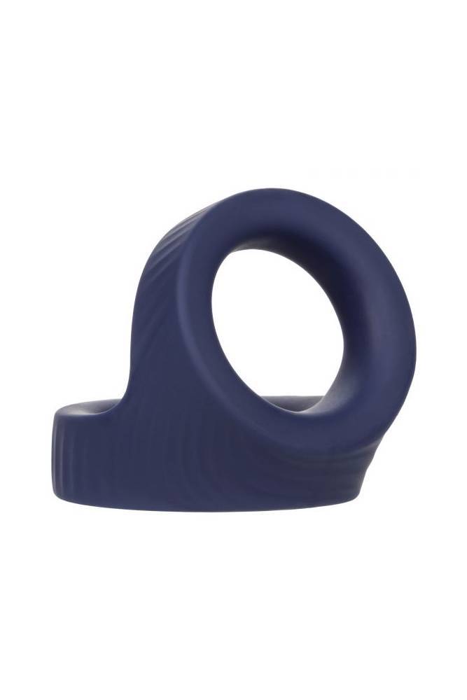 Cal Exotics - Viceroy -  Max Dual Silicone Cock Ring - Blue - Stag Shop