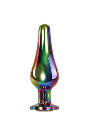 Evolved - Rainbow Metal Butt Plug - Small - Stag Shop