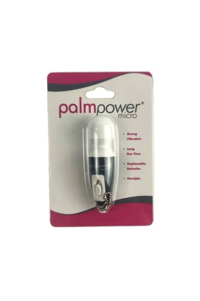 Palmpower - Micro Massager Key Chain - Black/White - Stag Shop