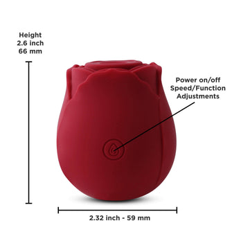 NS Novelties - INYA - The Rose Air Pleasure Vibrator - Rose Red - Stag Shop