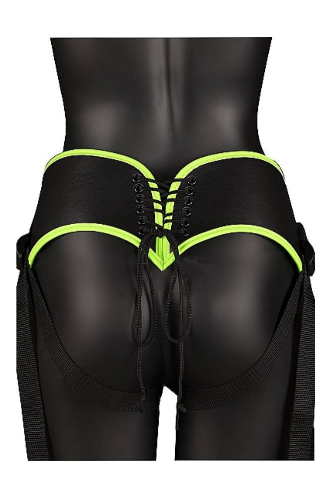 Ouch by Shots - Strap-on Harness & Dildo Set - Glow in the Dark - Stag Shop
