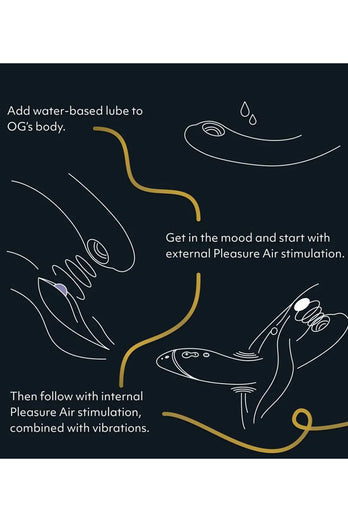 Womanizer - OG Pleasure Air G-Spot Vibrator - Dark Grey - Stag Shop