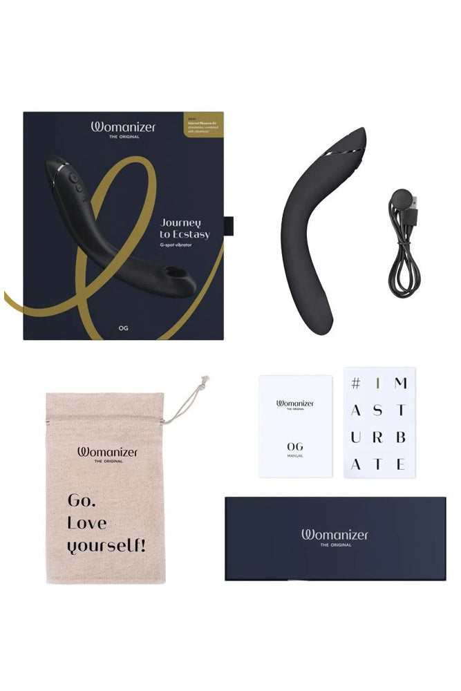 Womanizer - OG Pleasure Air G-Spot Vibrator - Dark Grey - Stag Shop