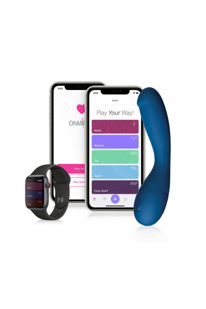 Ohmibod - BlueMotion Nex2 Bluetooth G-spot Vibrator - Blue - Stag Shop