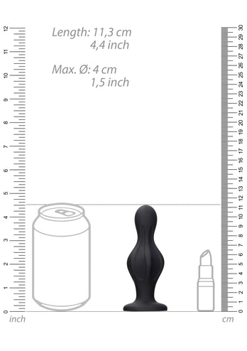 Ouch by Shots Toys - Magic Butt Plug - Black - Stag Shop