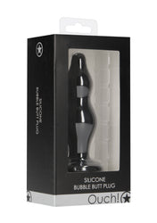 Ouch by Shots Toys - Bubble Butt Plug - Black - Stag Shop