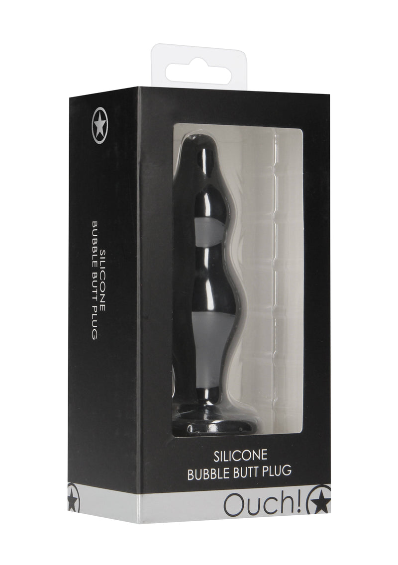 Ouch by Shots Toys - Bubble Butt Plug - Black - Stag Shop