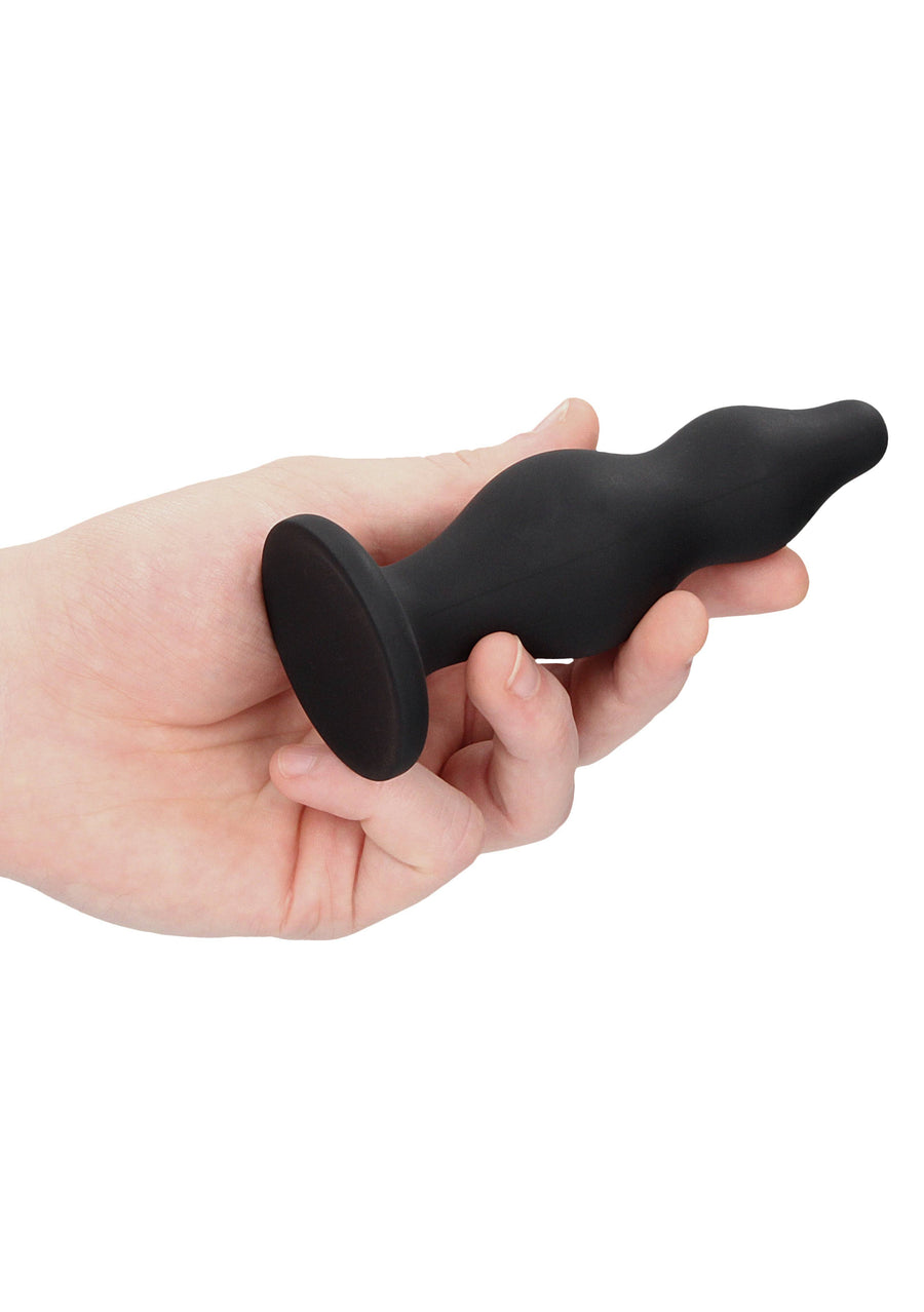 Ouch by Shots Toys - Bubble Butt Plug - Black - Stag Shop