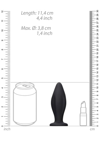 Ouch by Shots Toys - Edgy Butt Plug - Black - Stag Shop